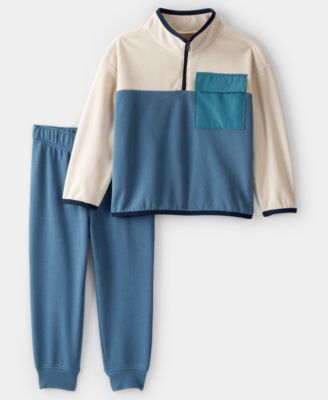 Carter's - Boys Toddler 2T-5T Color Block T-Shirt and Pants, 2-Piece Set