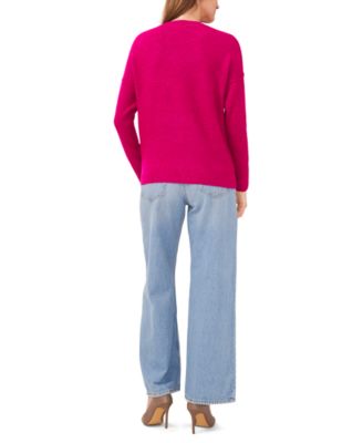 Women's Cozy Crewneck Long-Sleeve Extend-Shoulder Sweater