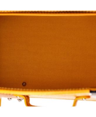 Mini Structured Saigon Top Handle Bag Coated Canvas with Leather