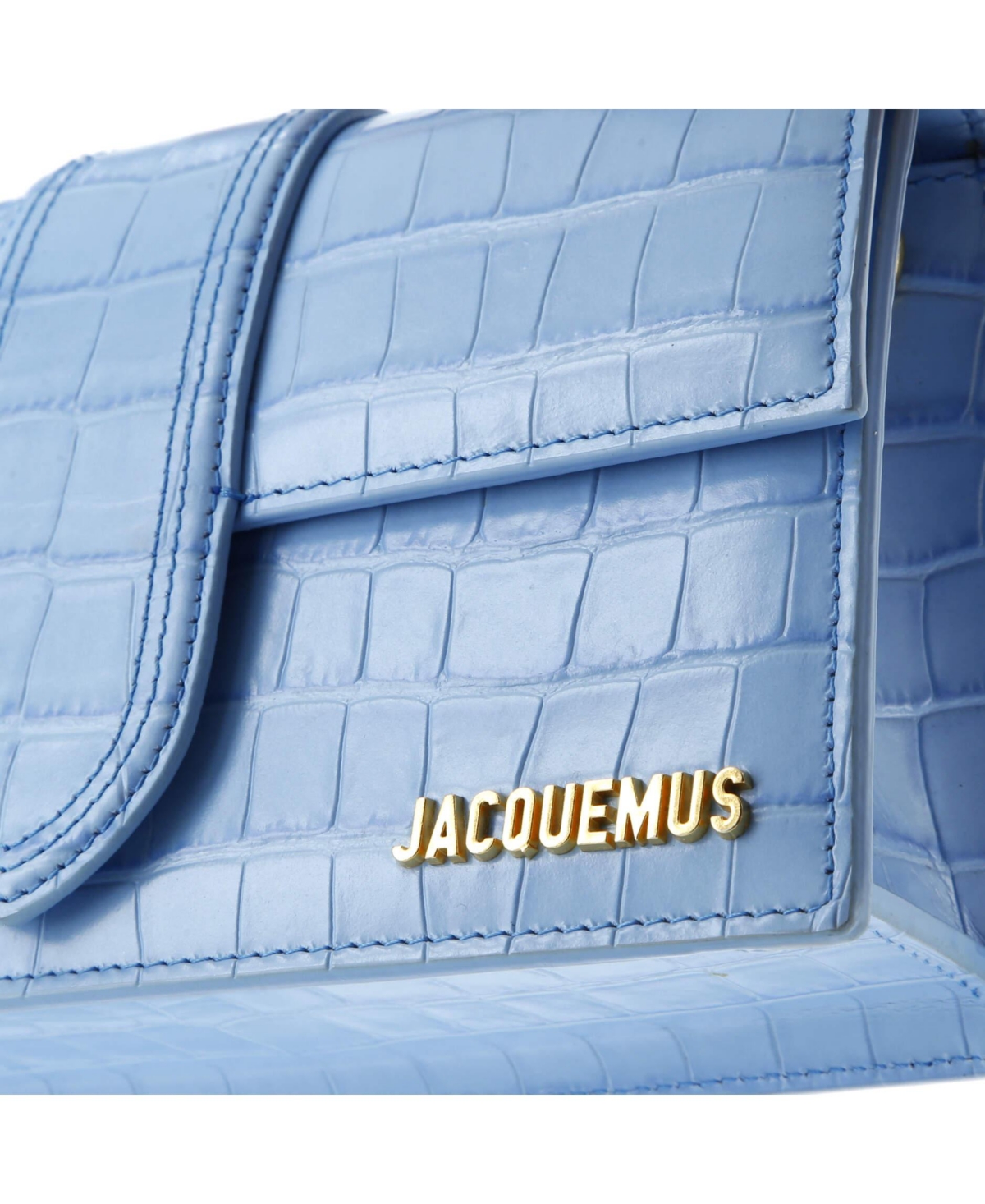 Pre-Owned Jacquemus Le Grand Bambino Flap Bag Embossed Leather