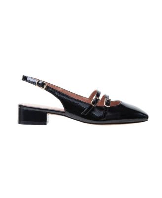 CASSIAN Women&#39;s Low Block Heel Double Strap Mary Jane Slingback