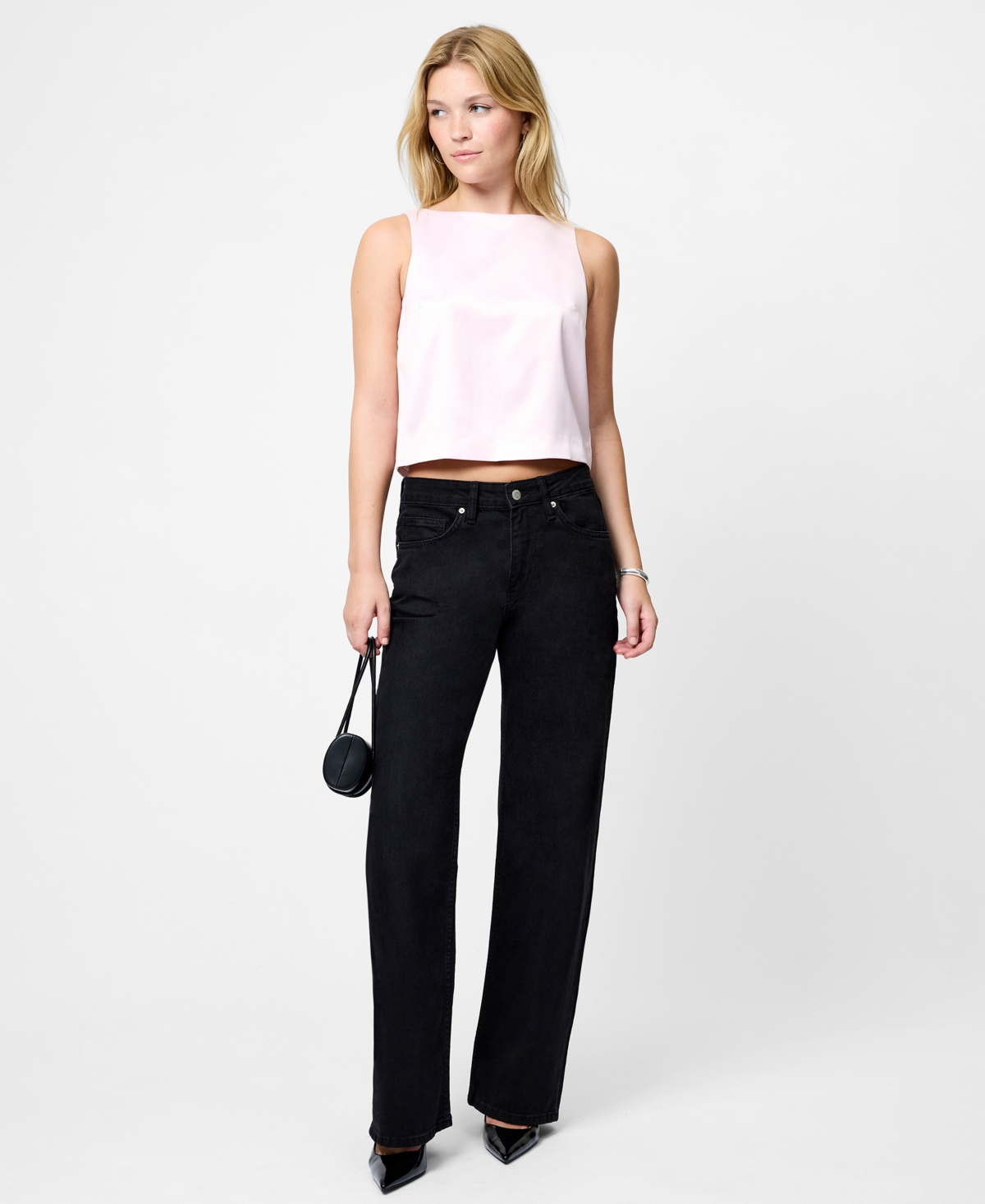 French Connection Women's Bow Embellished Sleeveless Top In Pink