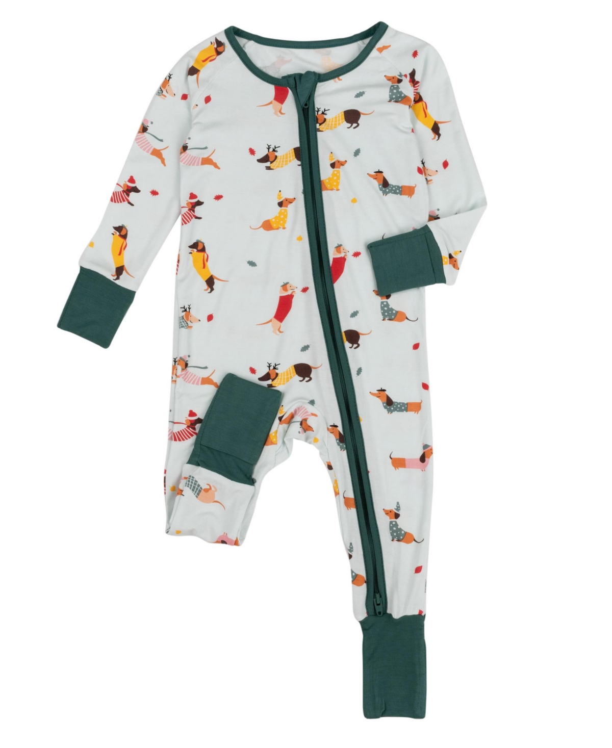 Leveret Baby One Piece Viscose from Bamboo Holiday Pajamas