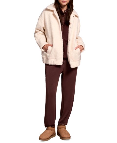 Женские куртки TRIBAL Women's Soft Boucle Bomber Jacket with Hidden Snaps