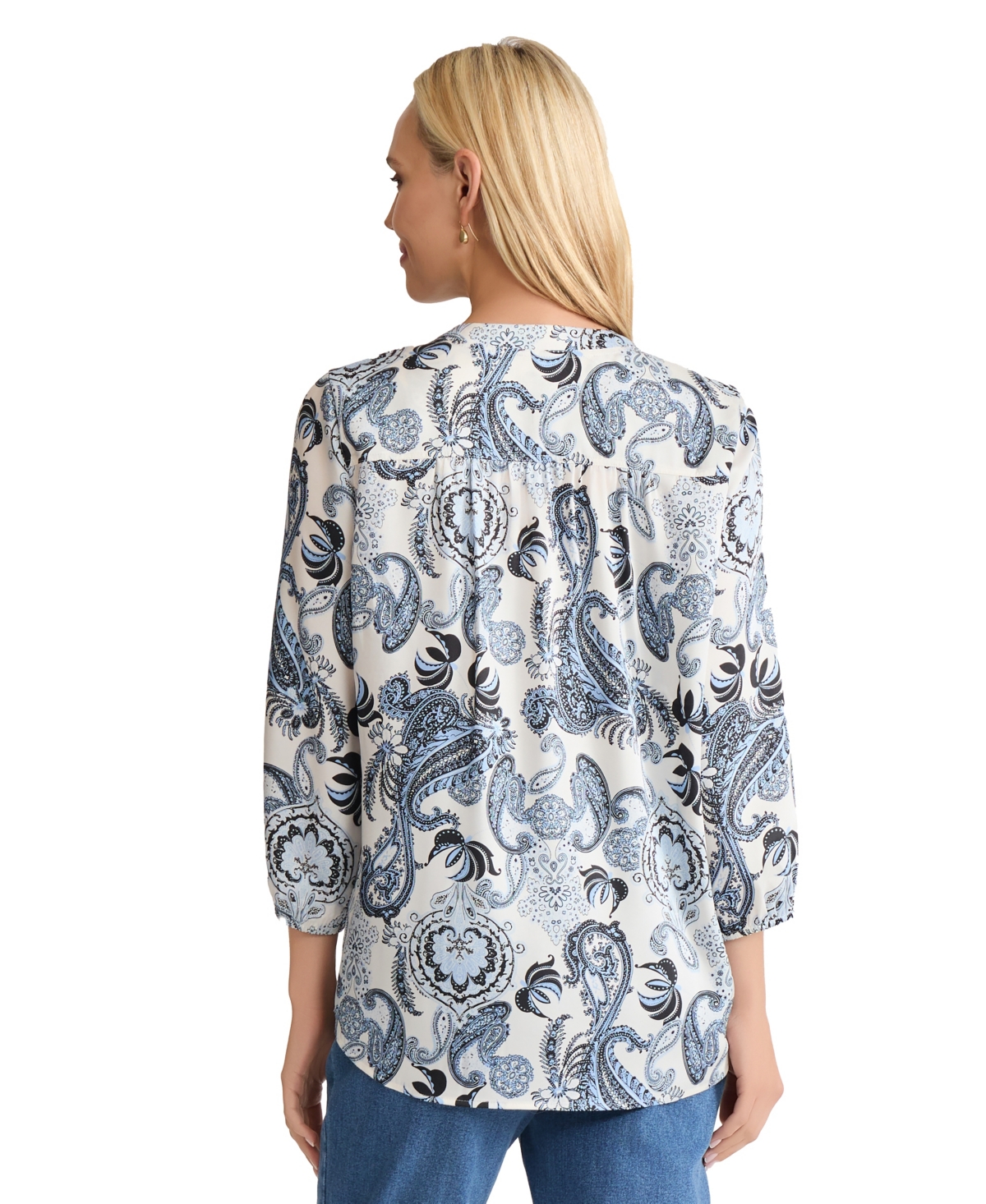 Jones New York Women's 3/4-Sleeve Top