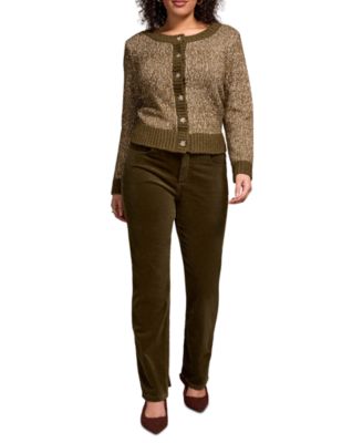 Women's Straight Leg Stretch Cordoroy Pants