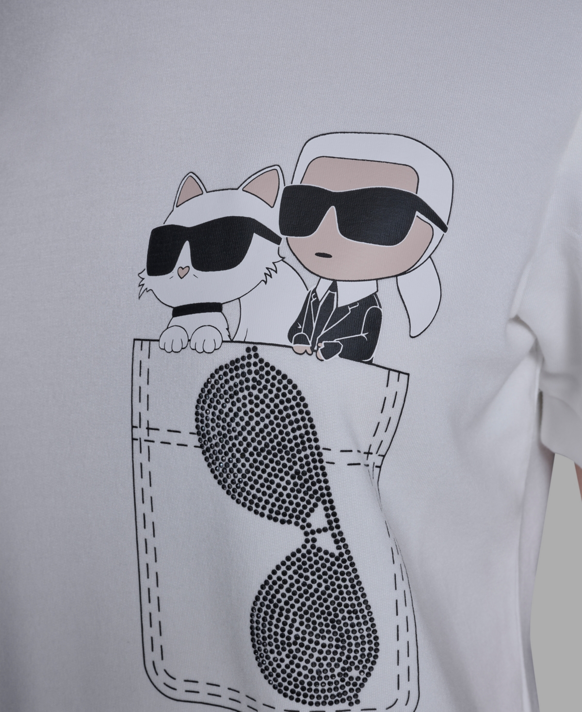 Karl Lagerfeld Paris Women's Puff Short-Sleeve Top