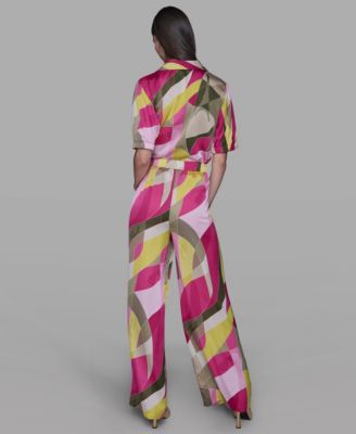 Women's Printed Pull-On Pants