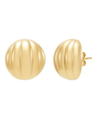 Macy's - Half Ball Stud Earrings in 18K Yellow Gold-Plated Sterling Silver
