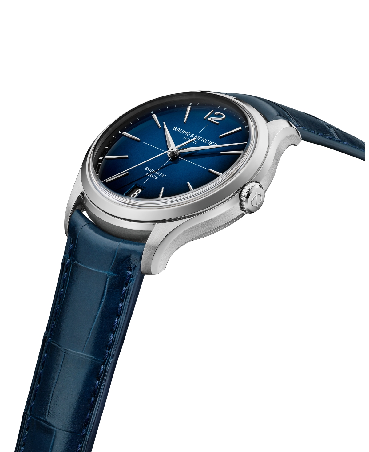 Baume & Mercier Men's Clifton 10771 Automatic Date Display Watch, 39mm In Blue