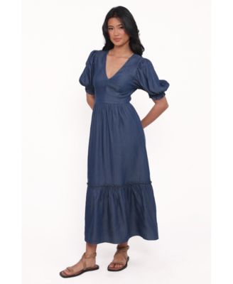 Women's Steele Puff Sleeve Midi Dress