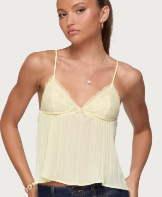 Women's Rhian Lacey Pleated Babydoll Top