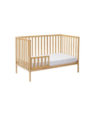  3-in-1 Convertible Island Crib Natural, Solid Wood Frame
