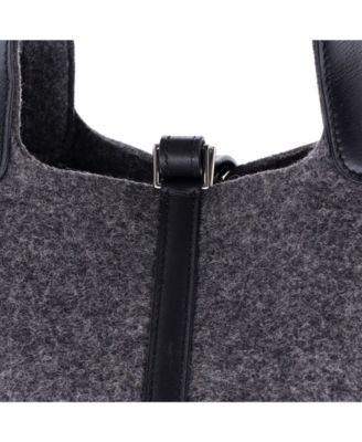 PM Picotin Lock Bag Felt with Leather