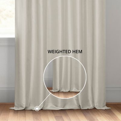 Vintage Textured Faux Dupioni Silk Blackout Curtain