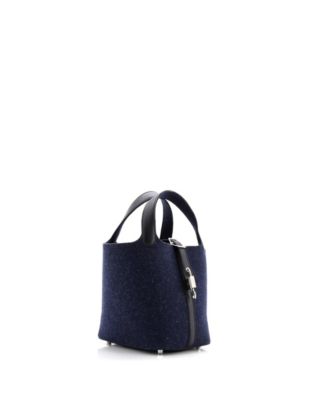 PM Picotin Lock Bag Felt with Leather