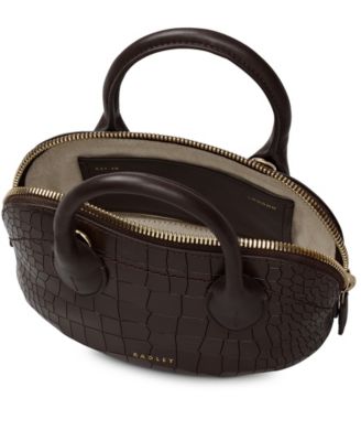 The Muriel - Faux Croc Mini Ziptop Grab Bag