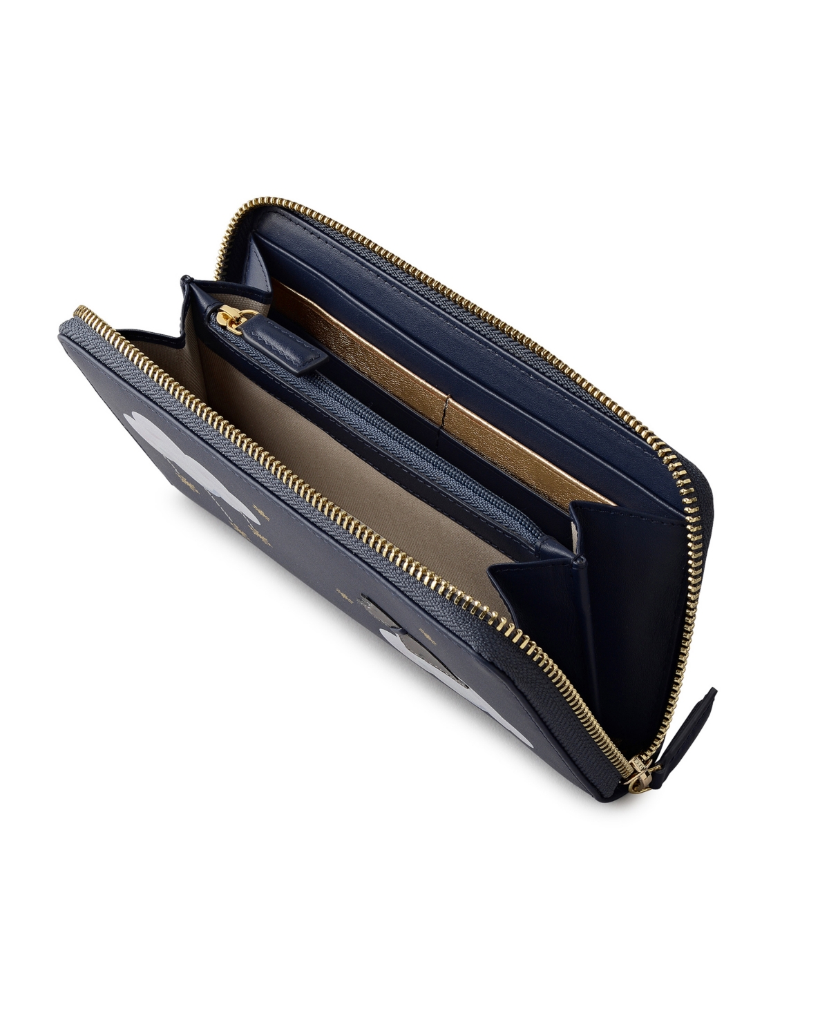 Radley London It's Written In The Snowflakes Zip Around Wallet In Blue