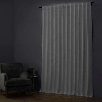Extra Wide Performance Linen Hotel Blackout Curtain