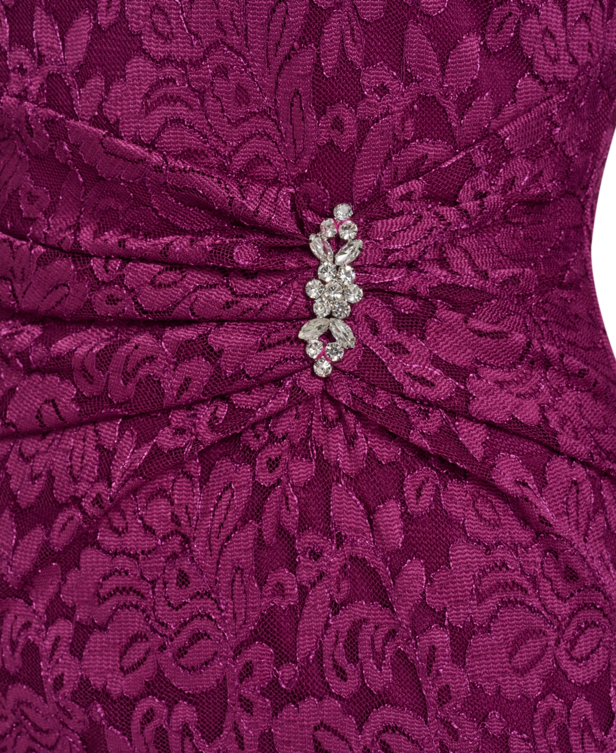 Jessica Howard Petite Boat Neck Side Ruche Detail Sheath Dress In Purple