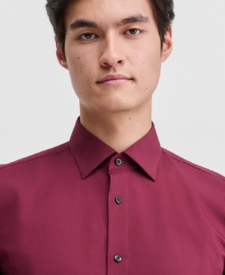 Men's Modern-Fit Solid Poplin Dress Shirt