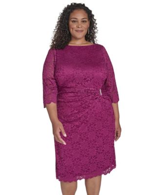 Jessica Howard - Plus Size Ruch Detail Sheath Dress