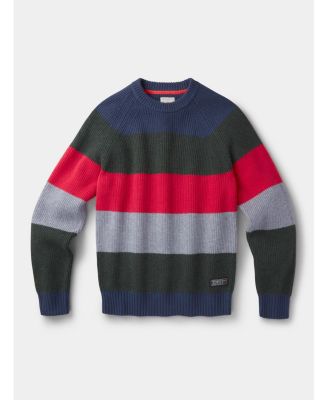 Men's Pitt Block Stripe Crew Neck Sweater