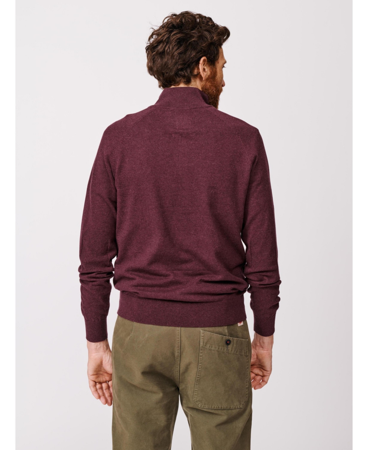 Aubin Men's Bonby Zip Neck Sweater