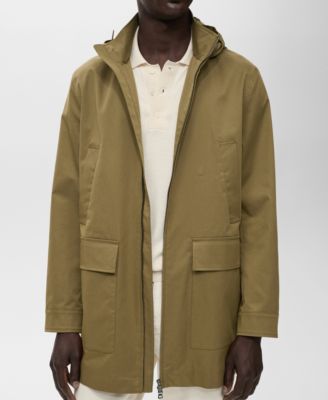Men's Water-Repellent Hooded Parka