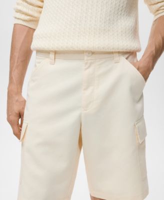 Men's Cotton Lyocell Cargo 10" Bermuda Shorts
