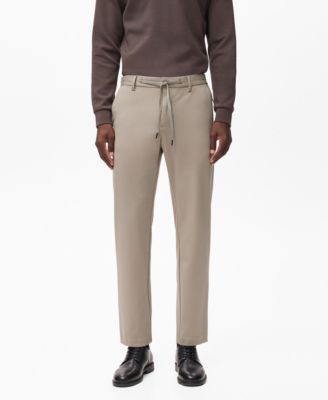MANGO - Men's Stretch Fabric Slim-Fit Pants
