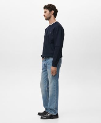 Men's Regular-Fit Cotton Text Sweatshirt