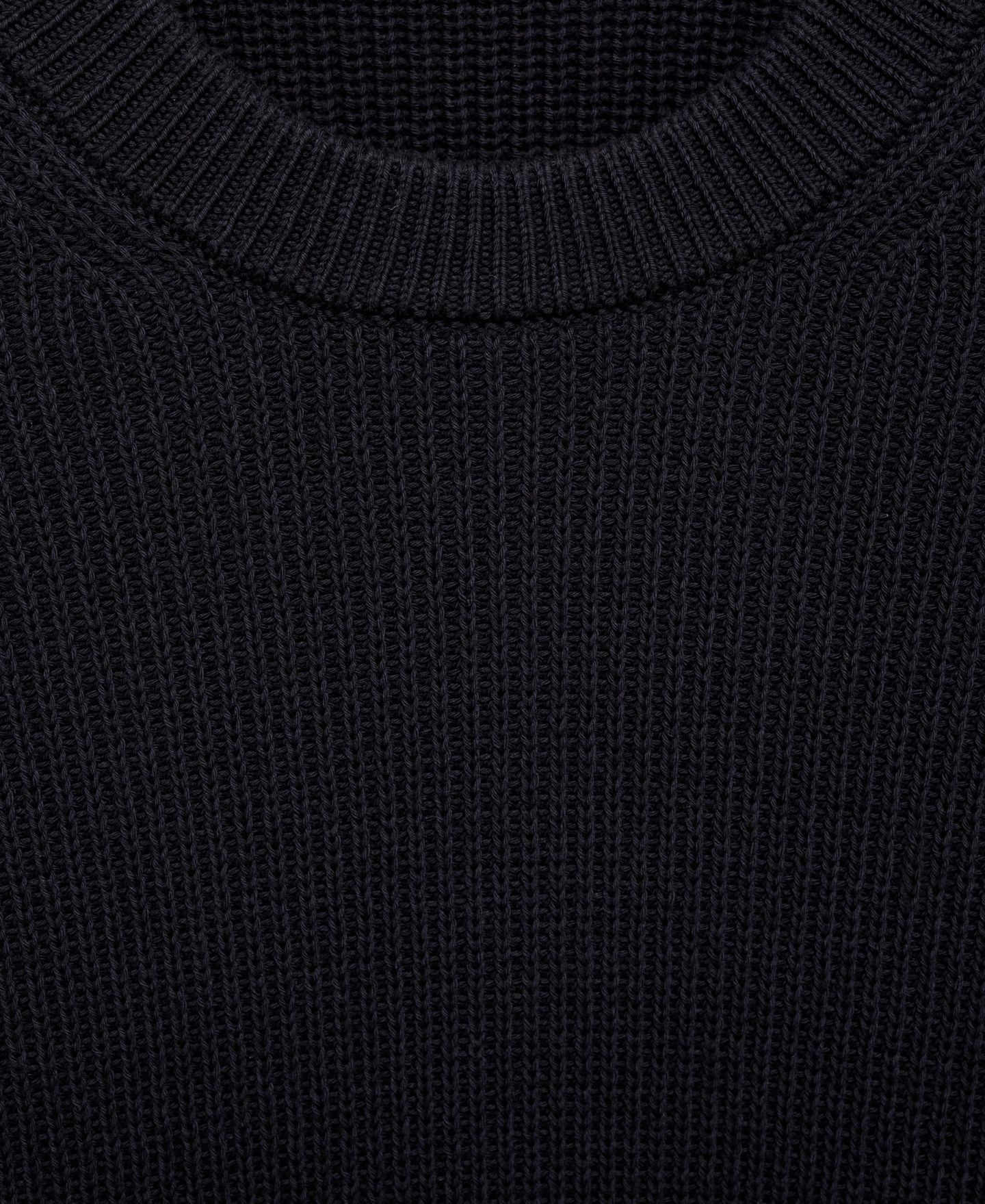 Мужской свитер MANGO Fine Rib-Knit Cotton, цвет: Тёмно-синий — фото 6