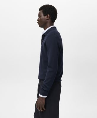 Men's Knitted Polo-Neck Sweater