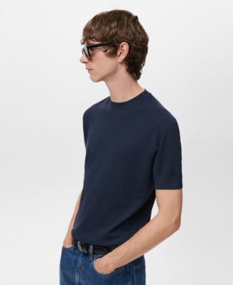 Men's Ribbed Knit T-Shirt