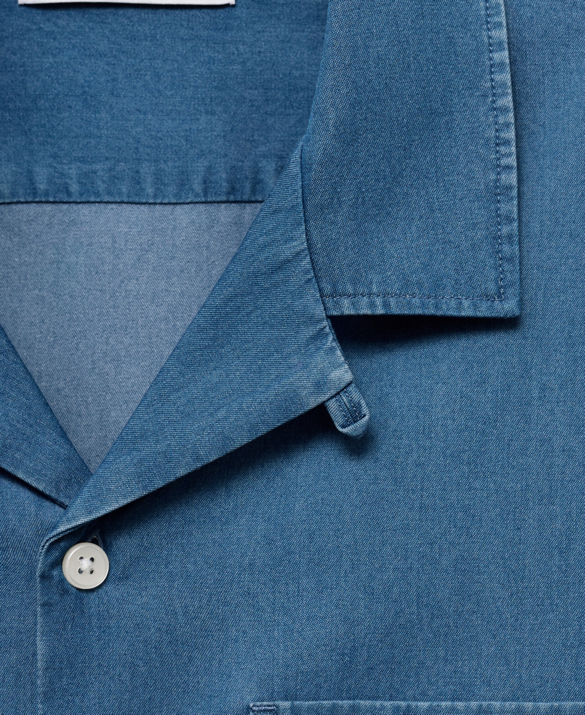 Mango Men's Cotton Denim Shirt