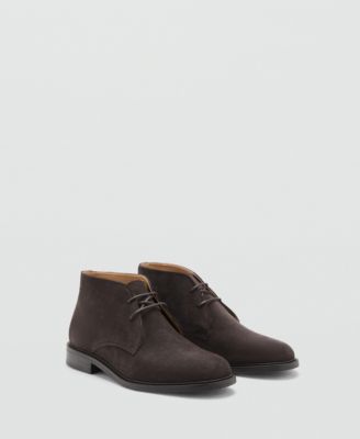 MANGO - Men's Suede Leather Ankle Boots