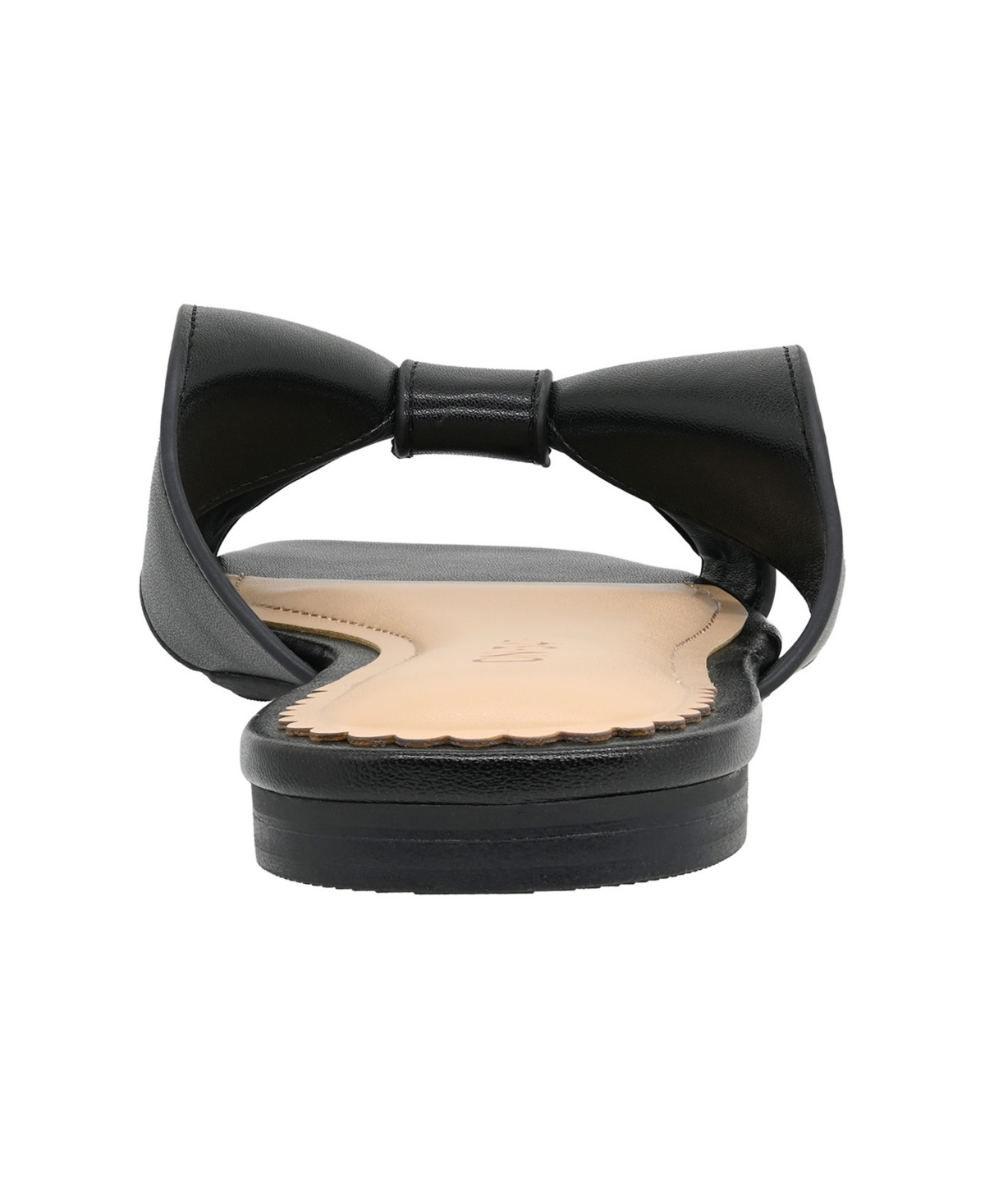 On 34th Women's Pearlaa Square Toe Flat Sandals, Macy's Exclusive In Black