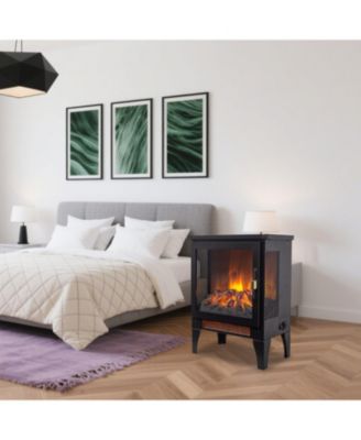 Streamdale 17 inch Freestanding Electric Fireplace Stove heater with 3D Flame effect