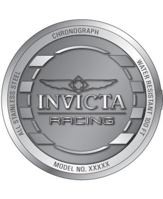 Men's 47202 Invicta Racing Quartz Chronograph Silver, Light Grey, Turquoise Dial Watch