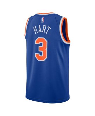 Men's and Women's Josh Hart Blue New York Knicks Swingman Player Jersey - Icon Edition