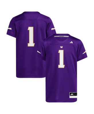adidas - Big Boys and Girls  1 Purple Washington Huskies Replica Jersey