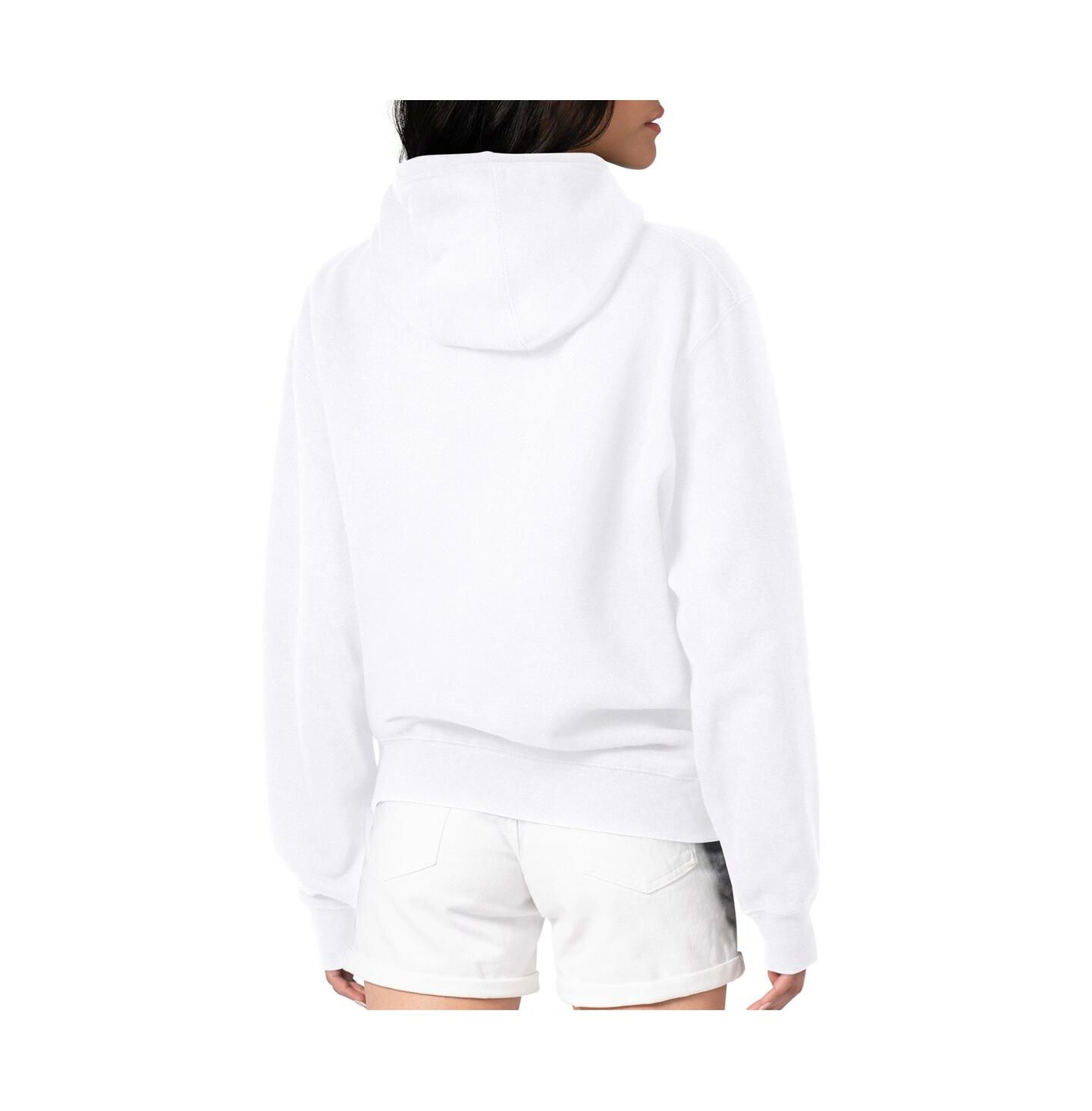 Женское худи G-III 4Her by Carl Banks White Kansas City Chiefs Team Logo Graphic Fleece Tri-Blend Pullover — фото 2