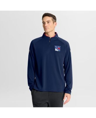 Fanatics - Men's Navy New York Rangers Authentic Pro Rink Training Quarter-Zip Pullover