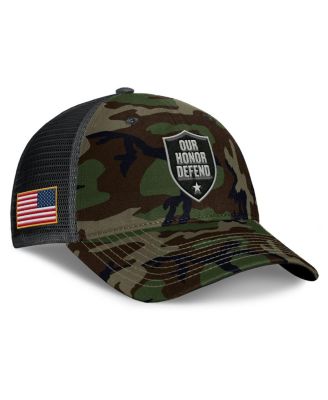 Nike - Men's Camo Ohio State Buckeyes 2025 Military Appreciation Rise Adjustable Trucker Hat