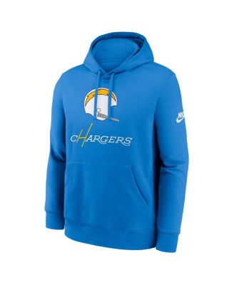 Men's Powder Blue Los Angeles Chargers Best Season Rewind Club Pullover Hoodie