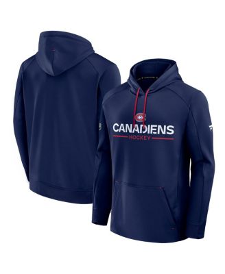 Fanatics - Men's Navy Montreal Canadiens Authentic Pro Rink Hoodie