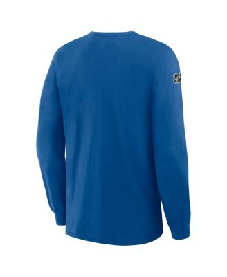 Men's Blue Colorado Avalanche Authentic Pro Property Of Practice Long Sleeve T-Shirt