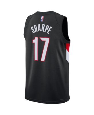 Men's and Women's Shaedon Sharpe Black Portland Trail Blazers Swingman Jersey - Icon Edition