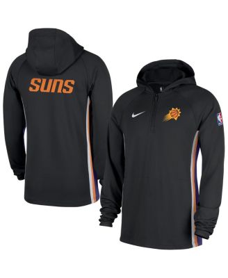 Nike - Men's Black Phoenix Suns Authentic On Court Zone Quarter-Zip Dri-FIT Hoodie Jacket